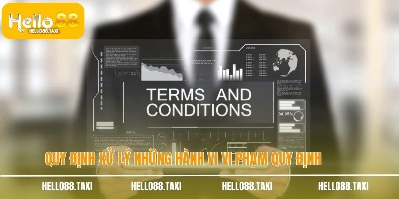 Quy định xử lý những hành vi vi phạm quy định