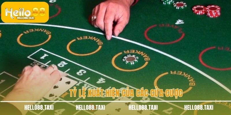 Tỷ lệ xuất hiện của các cửa cược