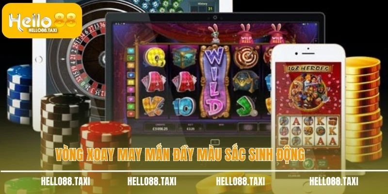  Vòng xoay may mắn đầy màu sắc sinh động